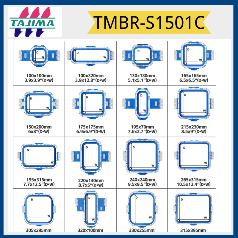 Embroidery Zone - Sewpassion-Magnetic Embroidery Hoops for Tajima, Mighty