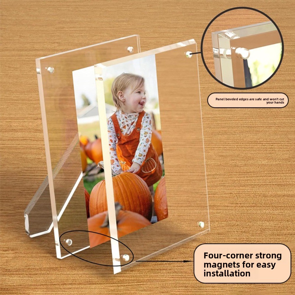 Embroidery Studio - Transparent Acrylic Magnetic Picture Frames with