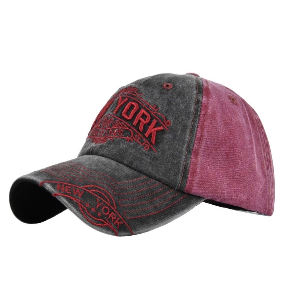 Embroidery York - Retro NEW YORK Letter Embroidery Baseball