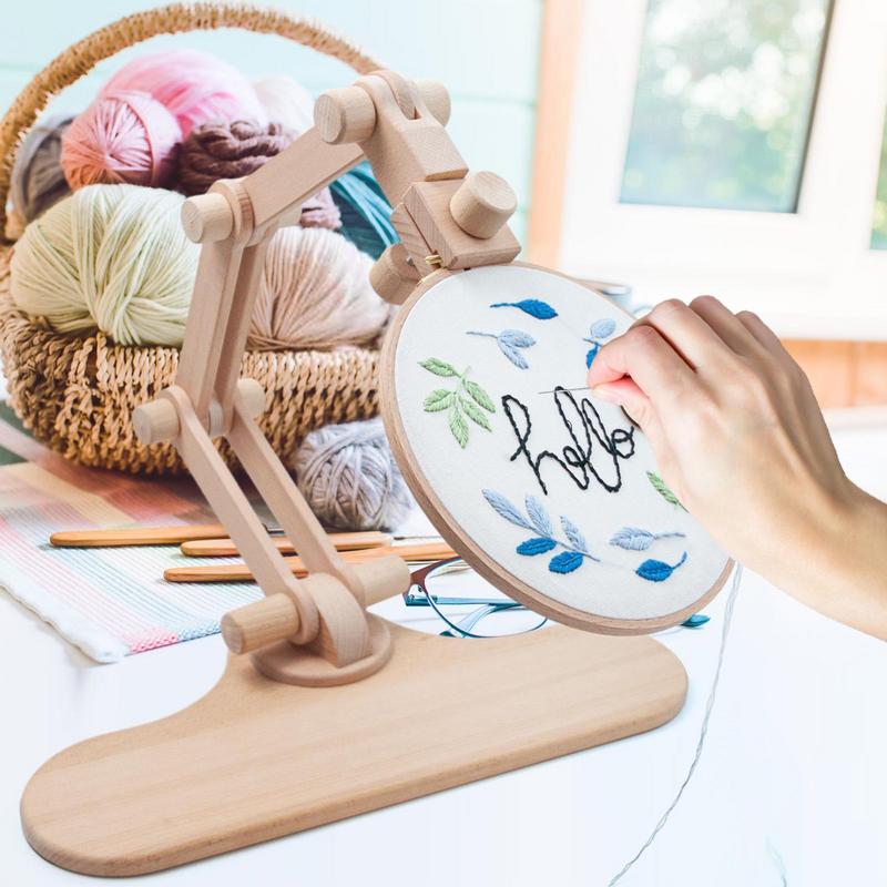 Embroidery Zone - 360 Degree Rotation Adjustable Wooden Embroidery