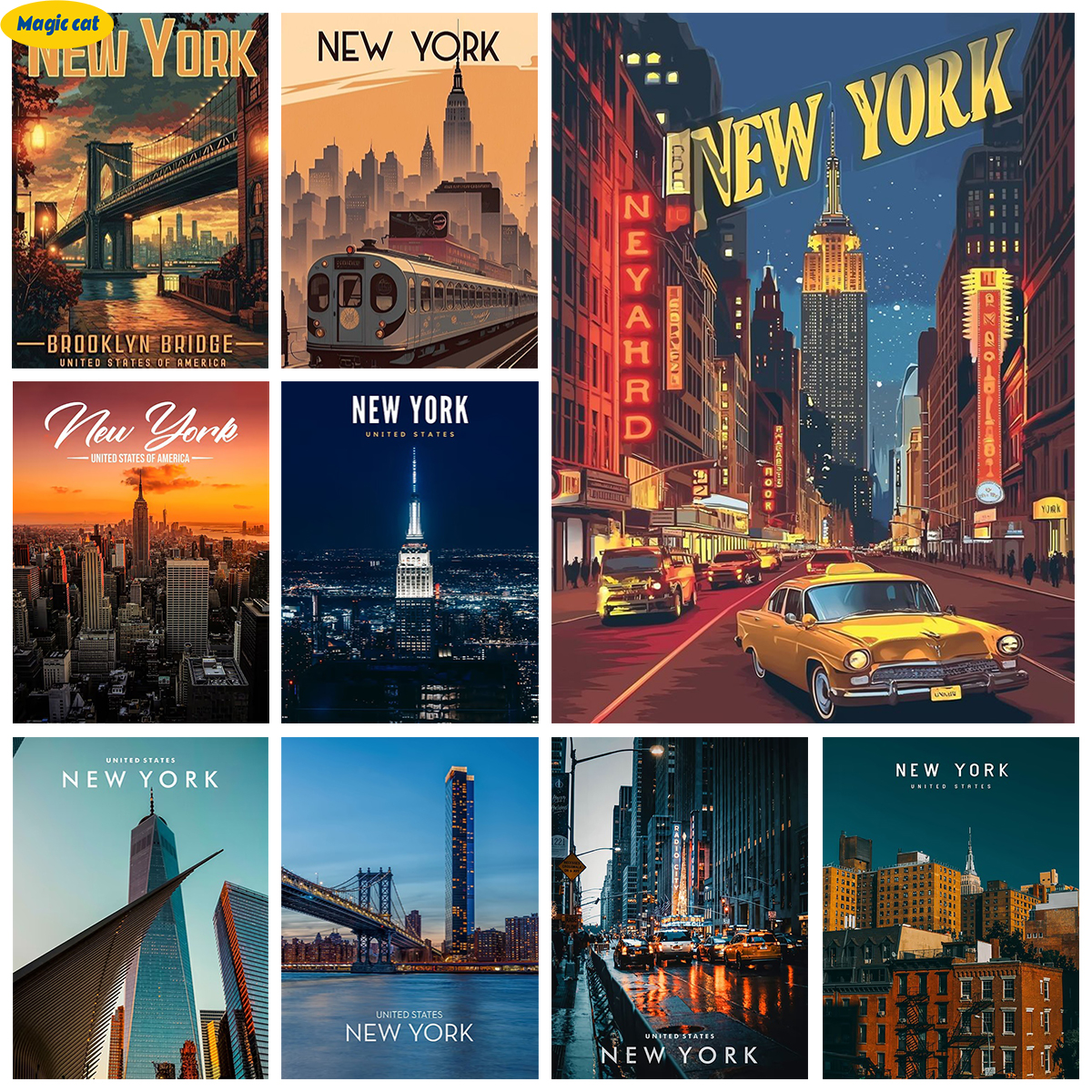 Embroidery York - New York City Scenery DIY Diamond