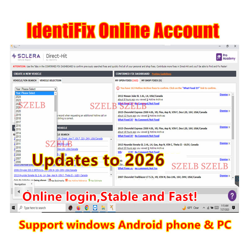 Embroidery Legacy Software - 2026 Identifix Online Login Account Car