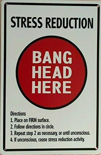 Embroidery Studio - Funny Retro Metal Tin Sign Stress