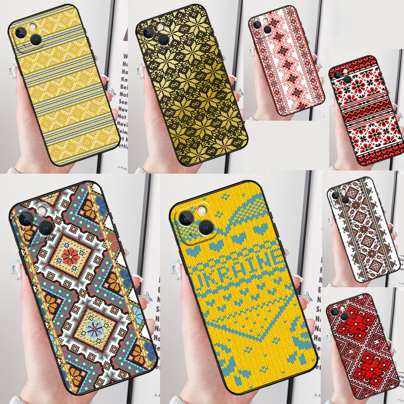 Embroidery X Pattern - Ukrainian Embroidery Pattern Case For iPhone