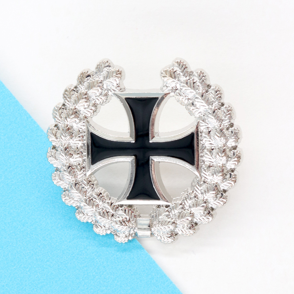 Embroidery Icon - German Iron Cross and Oak Wreath