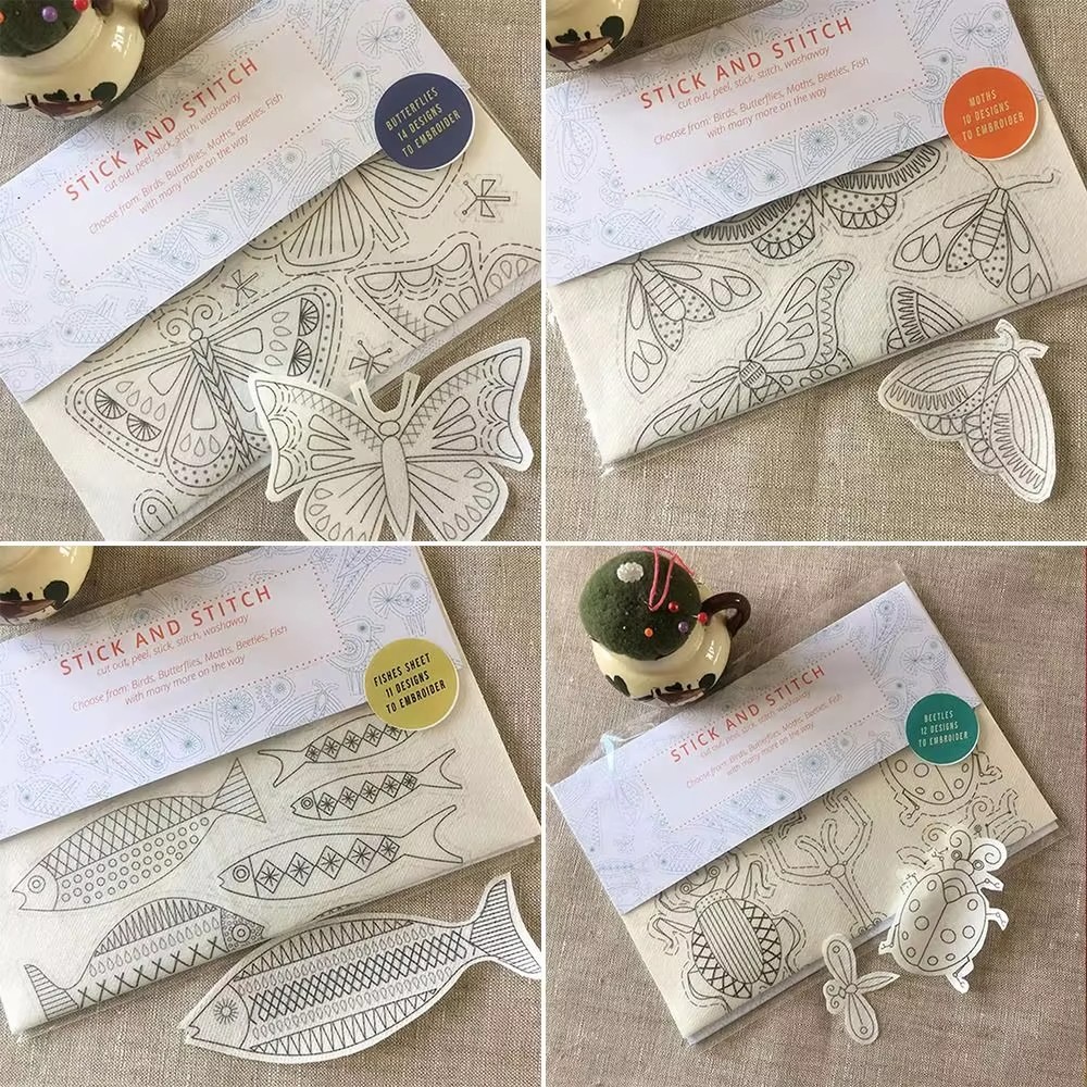 Embroidery Guide Book - DIY Water Soluble Embroidery Transfers Handmade