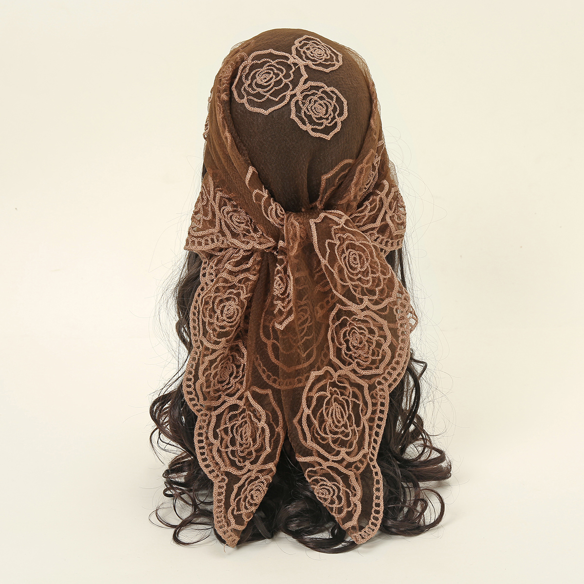 Embroidery Net Dress - 80*80cm Lace Square Bandanas Style Rock