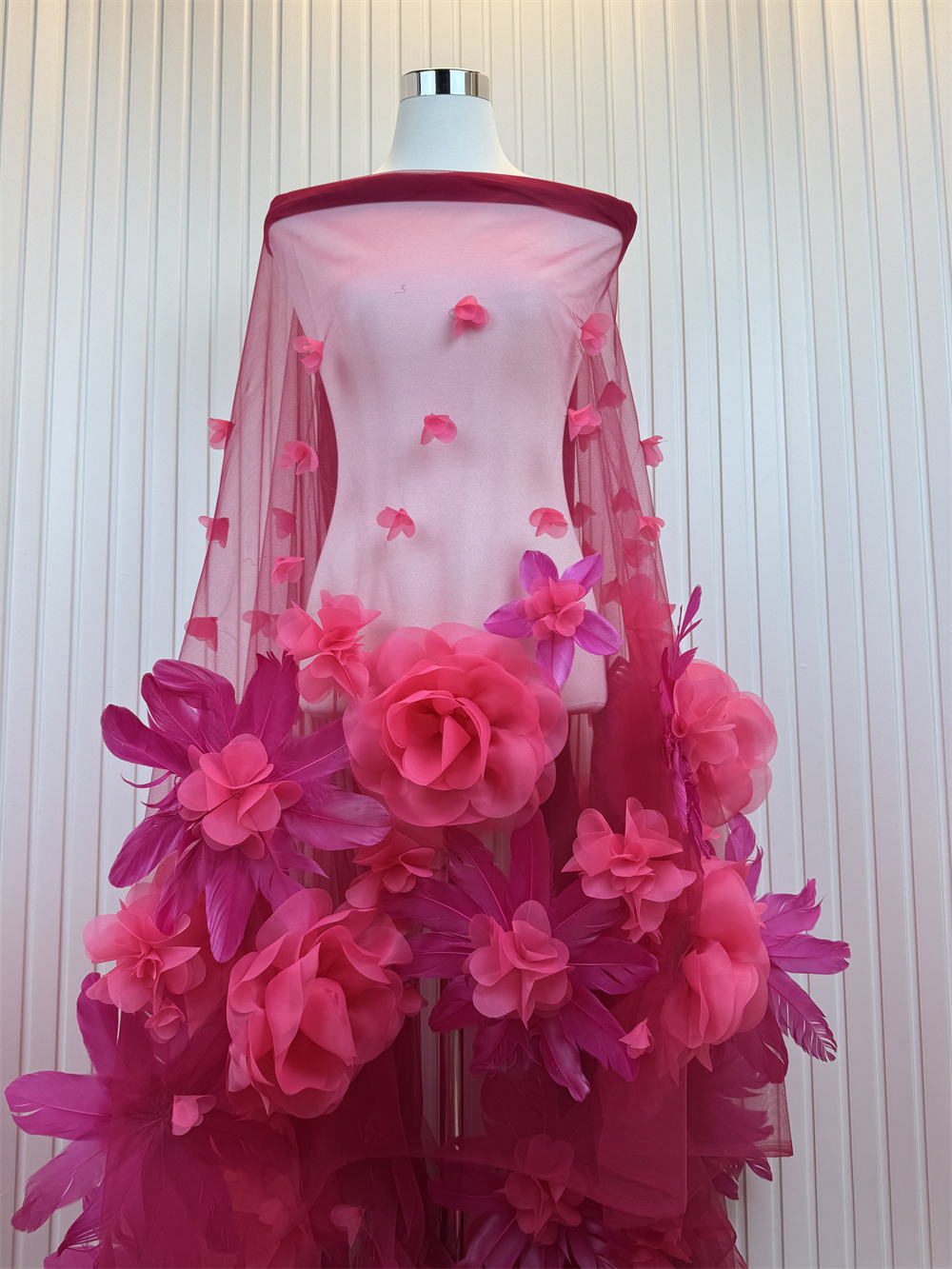 Embroidery Net Dress - African 3D Net Mesh Lace Fabric