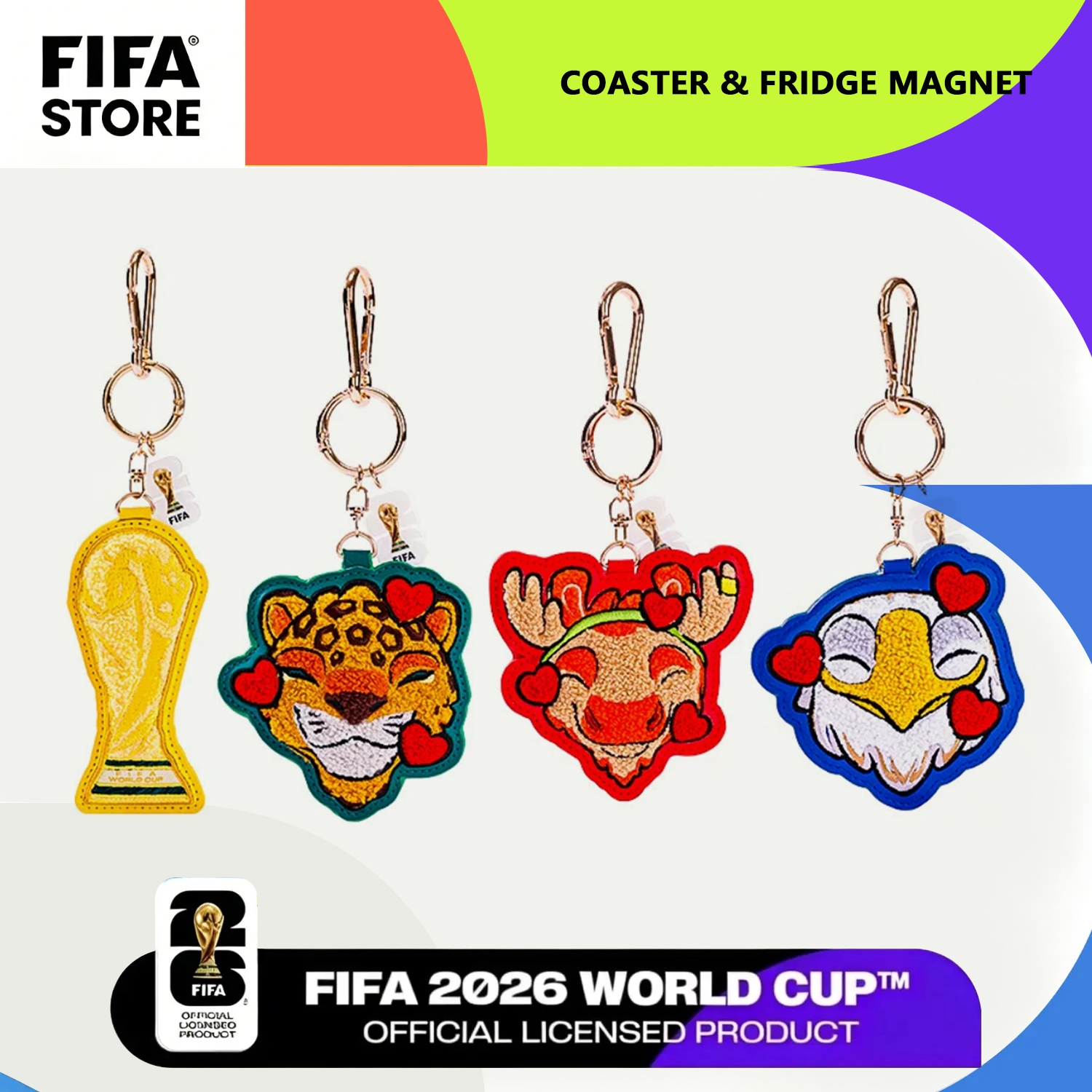 Embroidery World - FIFA 2026 World Cup Trophy Keychain,