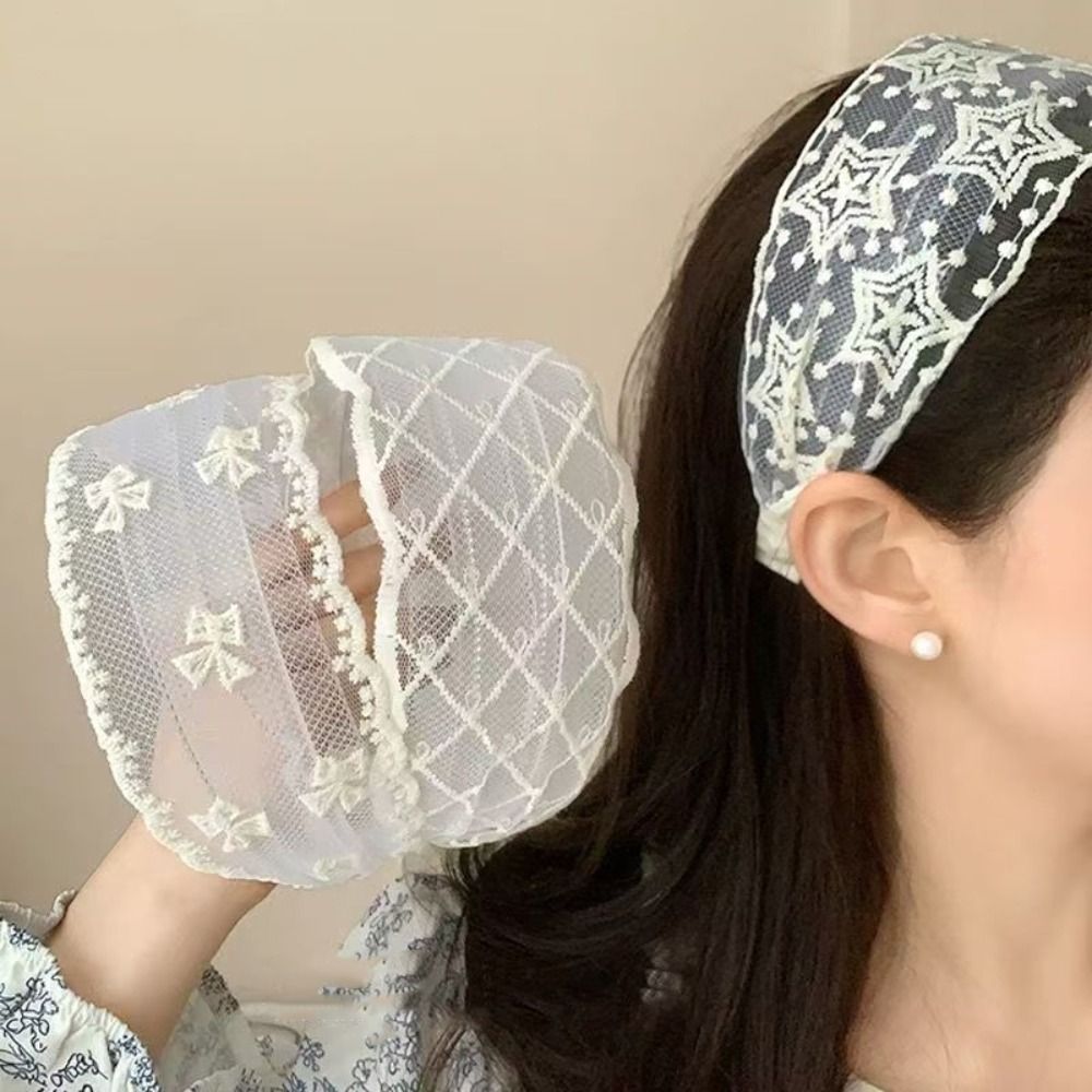 Embroidery Zone - Temperament Korean Style Embroidery Lace Headband