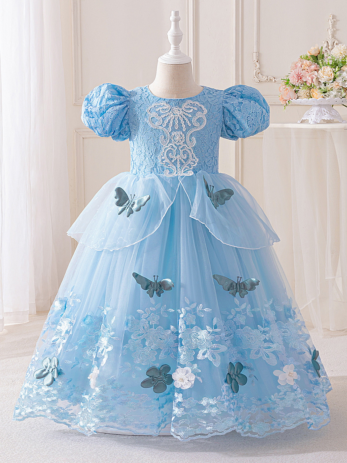 Bubble sleeve princess dress f - Embroidery World avaliação e preço
