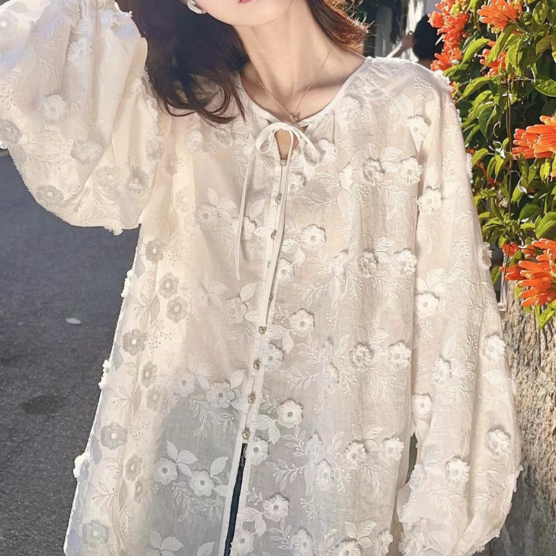 Women 3D Floral Embroidery Tie - Embroidery Lace avaliação e preço