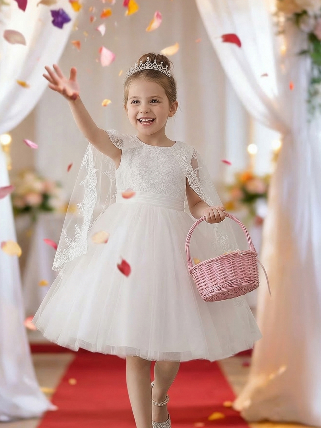 White Formal Wedding Gown for  - Embroidery Net Dress avaliação e preço