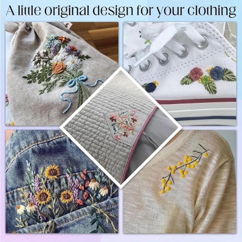 10Pcs Handicrafts Eco-Friendly - Embroidery Guide Book avaliação e preço