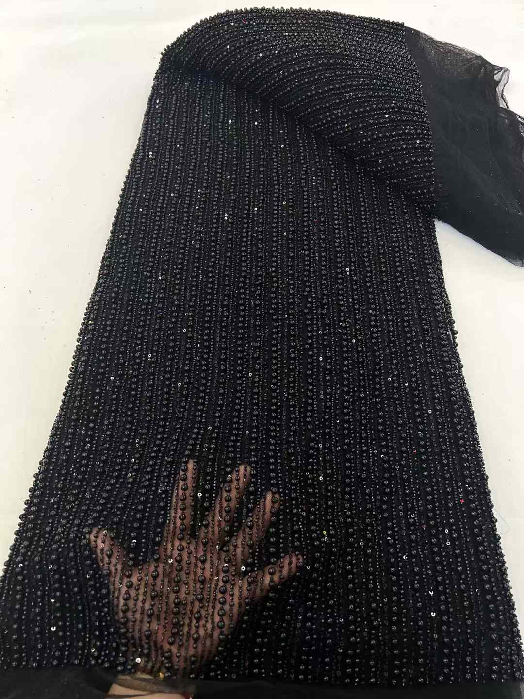 Handmade Heavy Beads and pearl - Embroidery Net Dress avaliação e preço