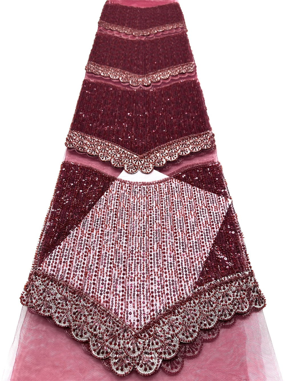 Luxury African Nigerian High-E - Embroidery Net Dress avaliação e preço