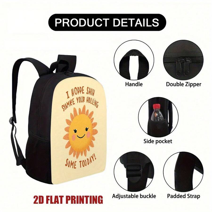 Fashion Sunshine Smiling Face  - Embroidery Bag avaliação e preço