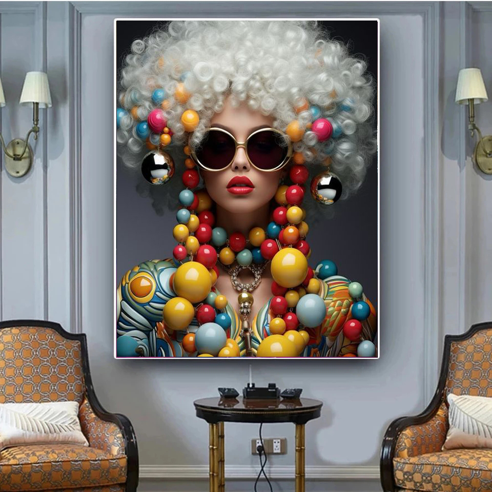 Diamond Painting Woman Wearing - Embroidery Viewer avaliação e preço