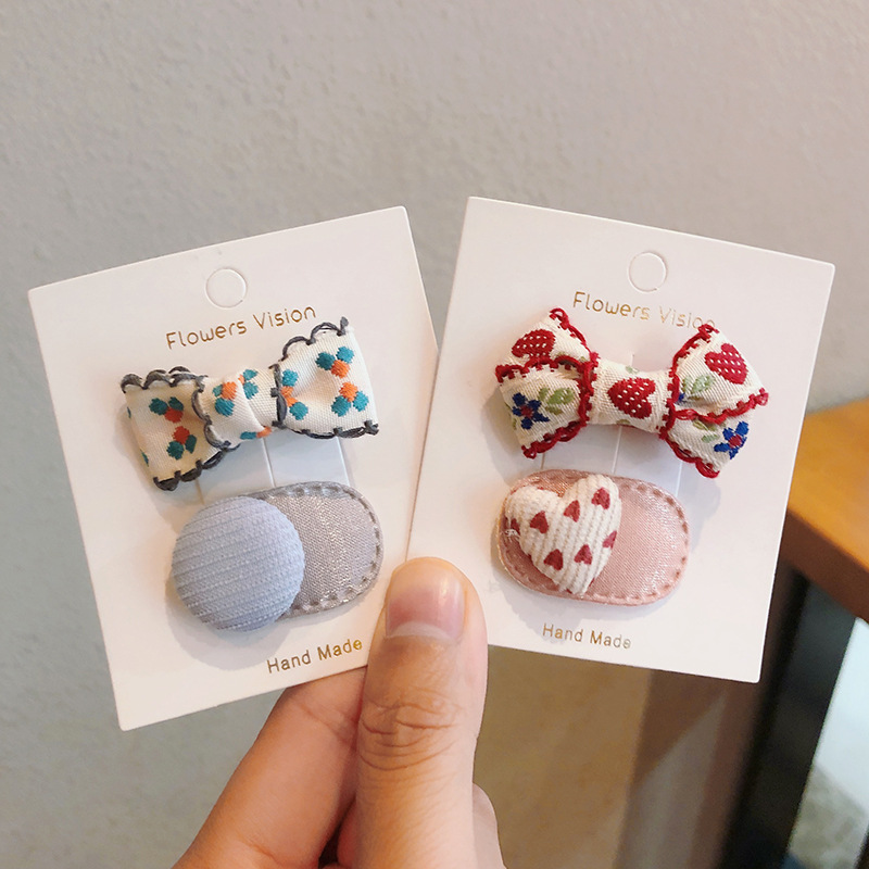 2pcs/lot Children Hair Pins Fl - Embroidery Love avaliação e preço