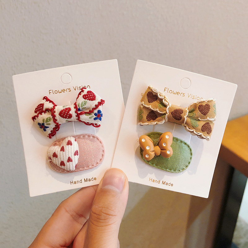 2pcs/lot Children Hair Pins Fl - Embroidery Love avaliação e preço