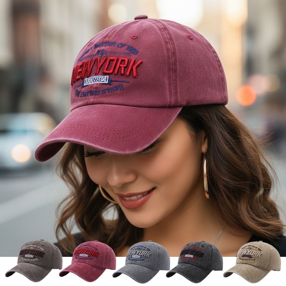 Casual NEW YORK Letter Embroid - Embroidery York avaliação e preço