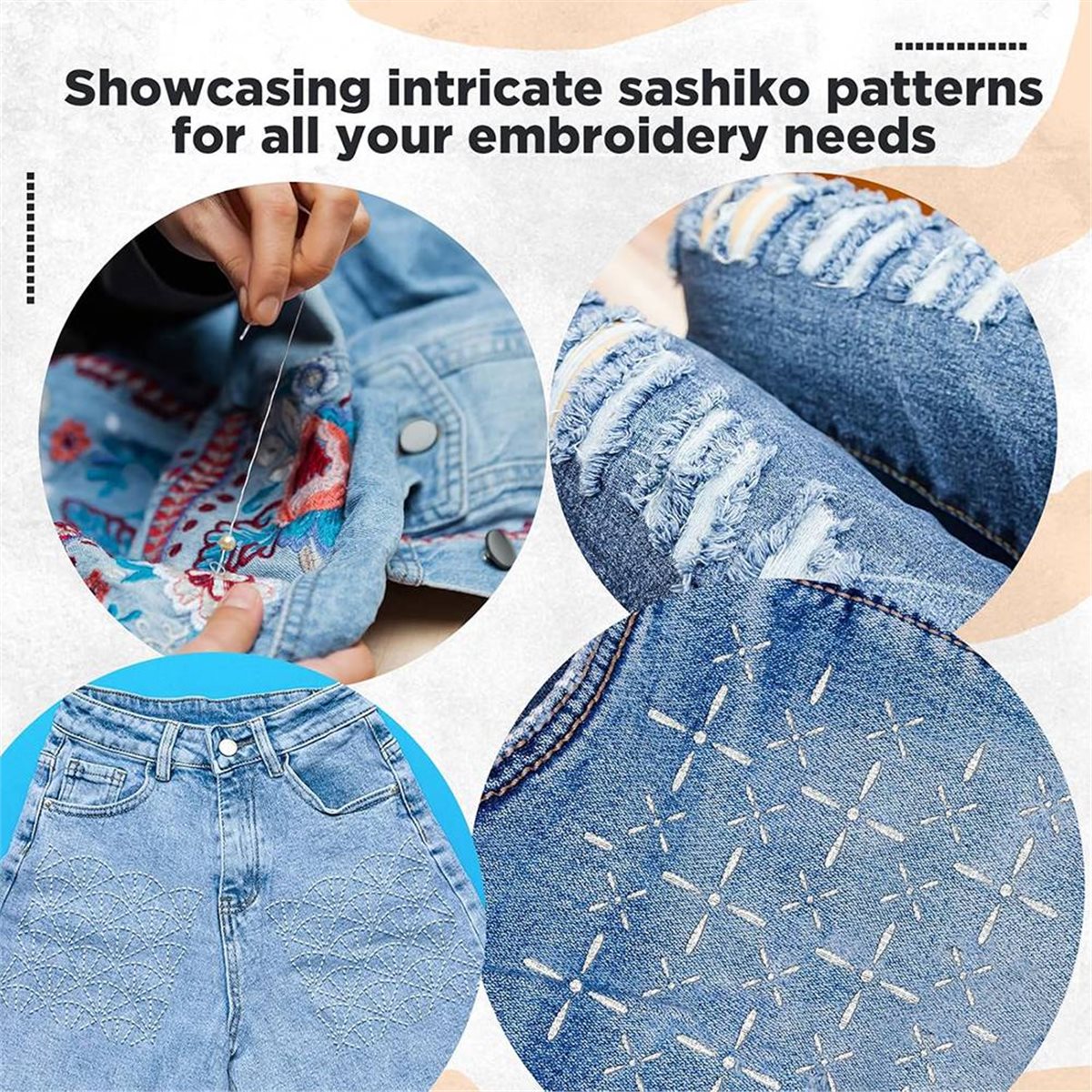 30 Pcs Spike Template Stencil  - Embroidery X Pattern avaliação e preço