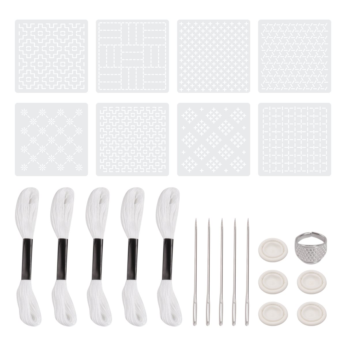 ~PERFECT}24Pcs Plastic -Stenci - Embroidery X Pattern avaliação e preço