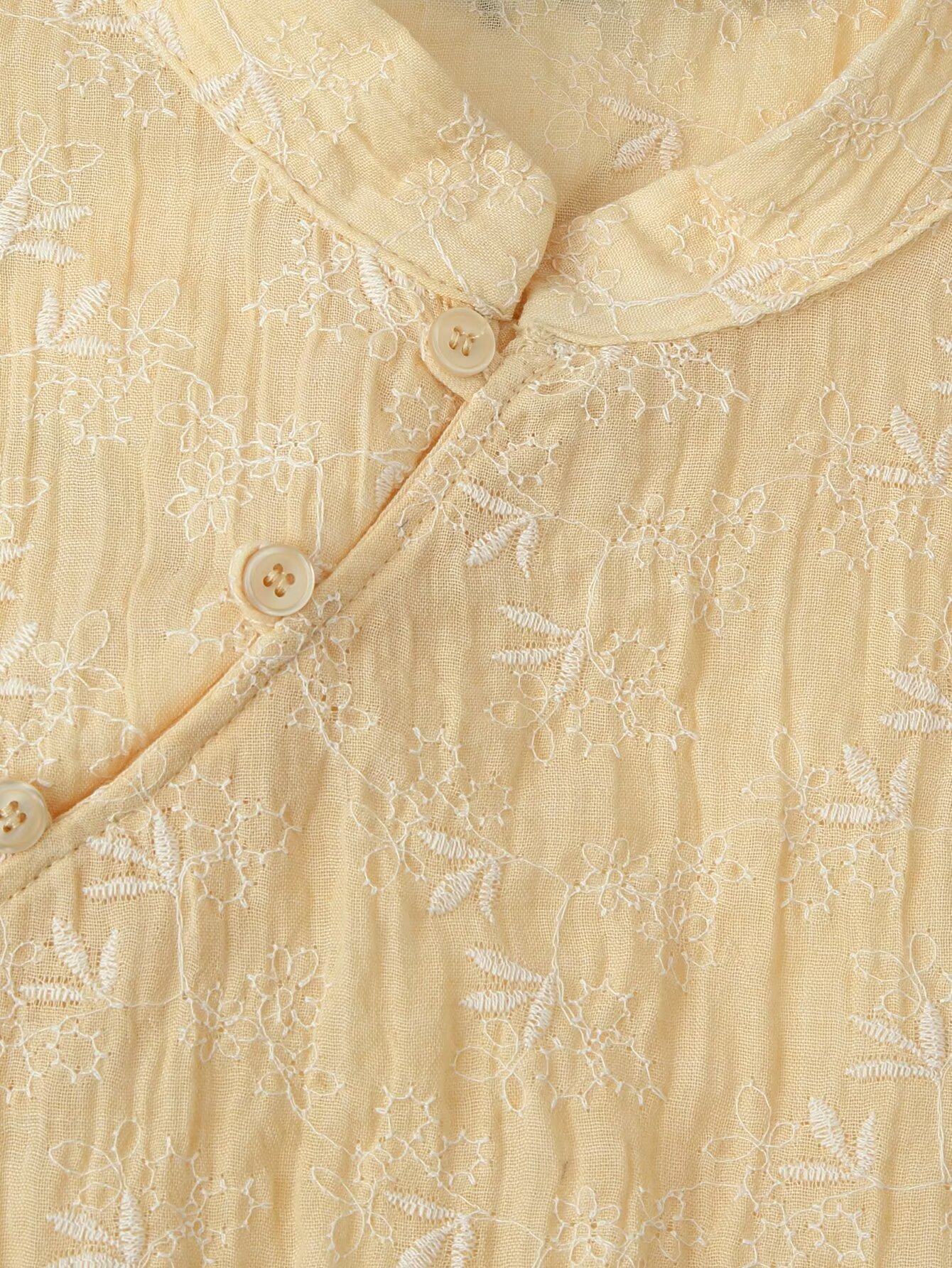 Women Yellow Floral Embroidery - Embroidery Yellow avaliação e preço