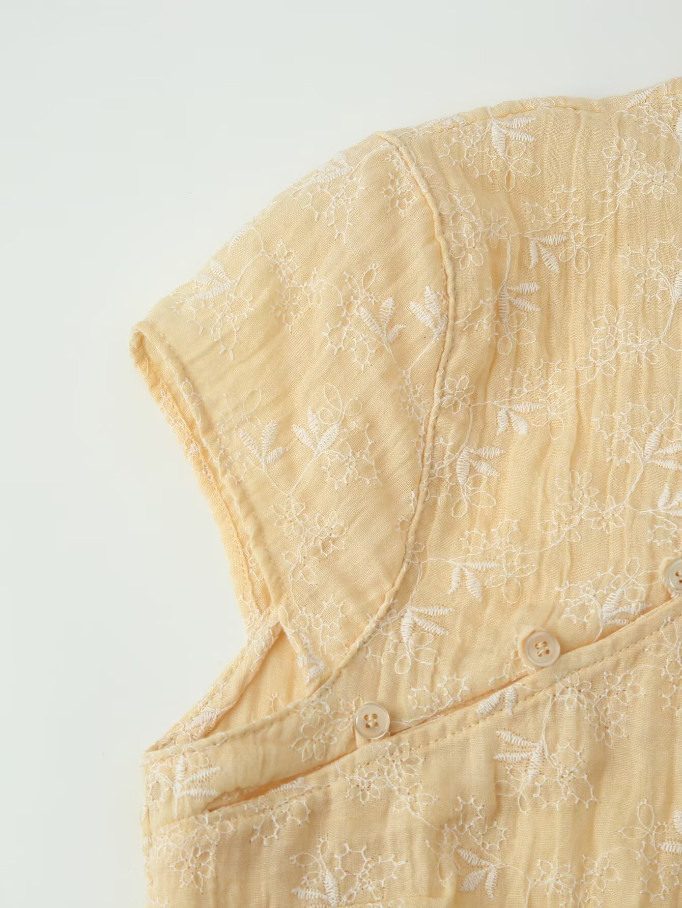 Women Yellow Floral Embroidery - Embroidery Yellow avaliação e preço