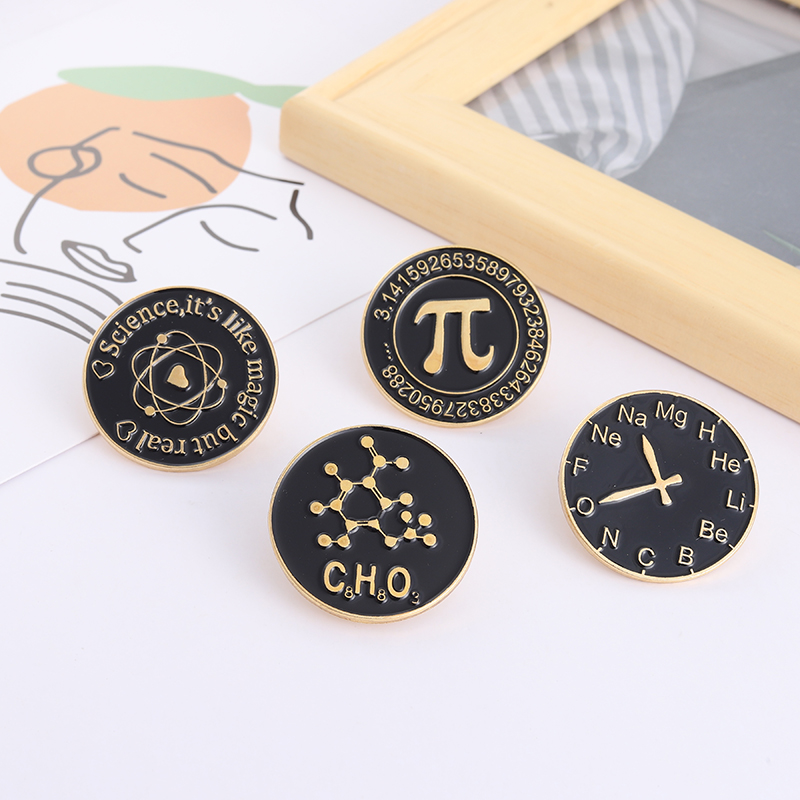 Creative Math Enamel Brooches  - Embroidery Love avaliação e preço