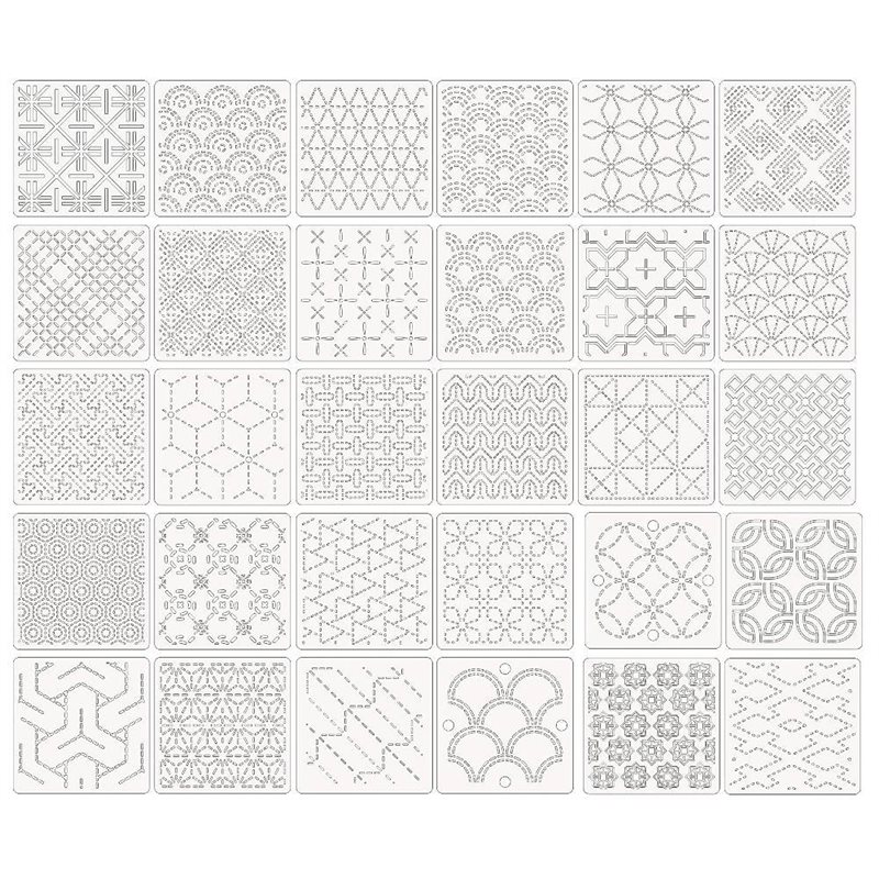 ABBP-30 Pcs Spike Template Ste - Embroidery X Pattern avaliação e preço