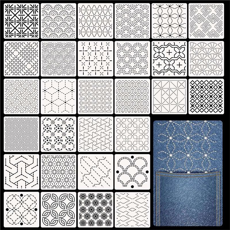 ABBP-30 Pcs Spike Template Ste - Embroidery X Pattern avaliação e preço