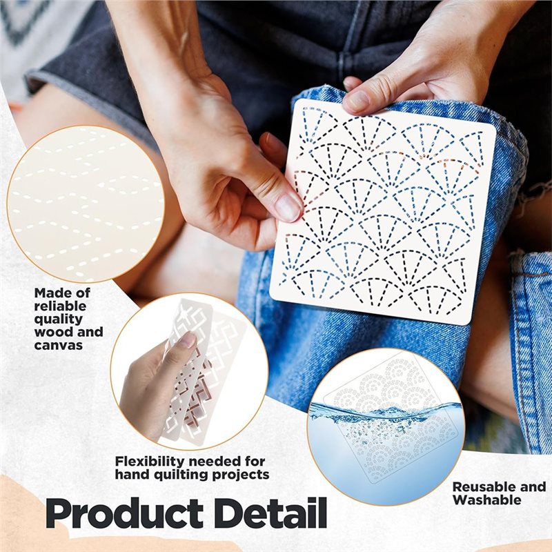 ABBP-30 Pcs Spike Template Ste - Embroidery X Pattern avaliação e preço