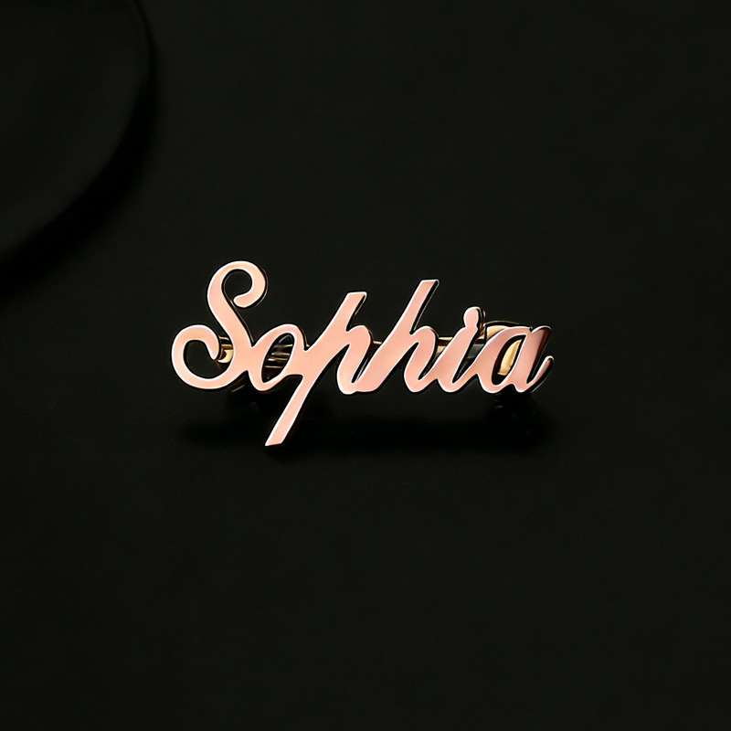 Stainless Steel Custom Name In - Embroidery Charm avaliação e preço