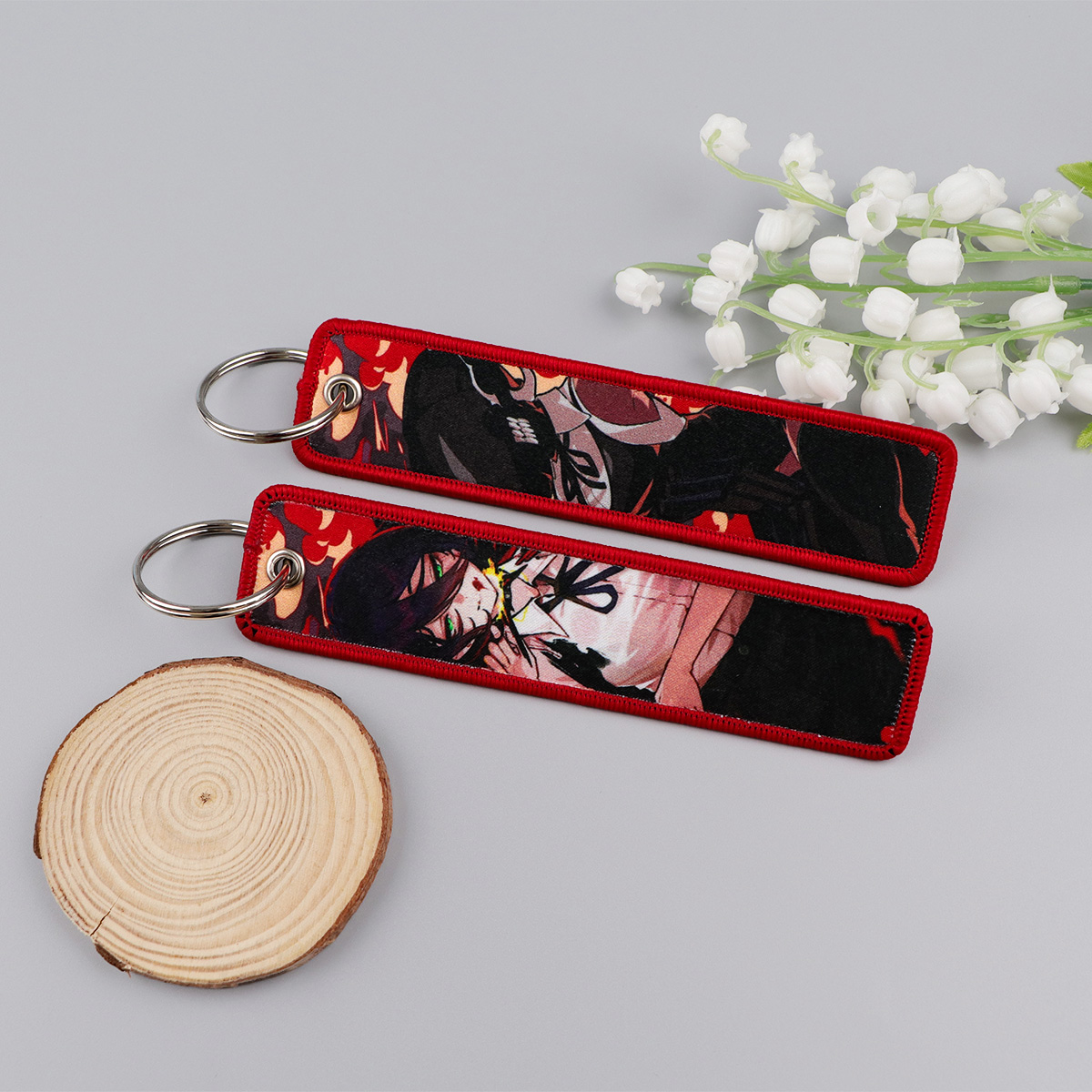 Anime Girls Embroidery Key Fob - Embroidery Bag avaliação e preço
