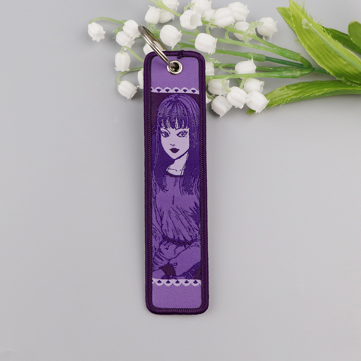Anime Girls Embroidery Key Fob - Embroidery Bag avaliação e preço