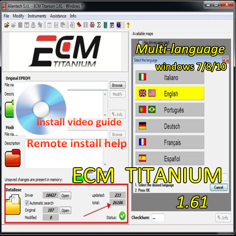 2026 Hot !ECM TITANIUM 1.61 Wi - Embroidery Legacy Software avaliação e preço