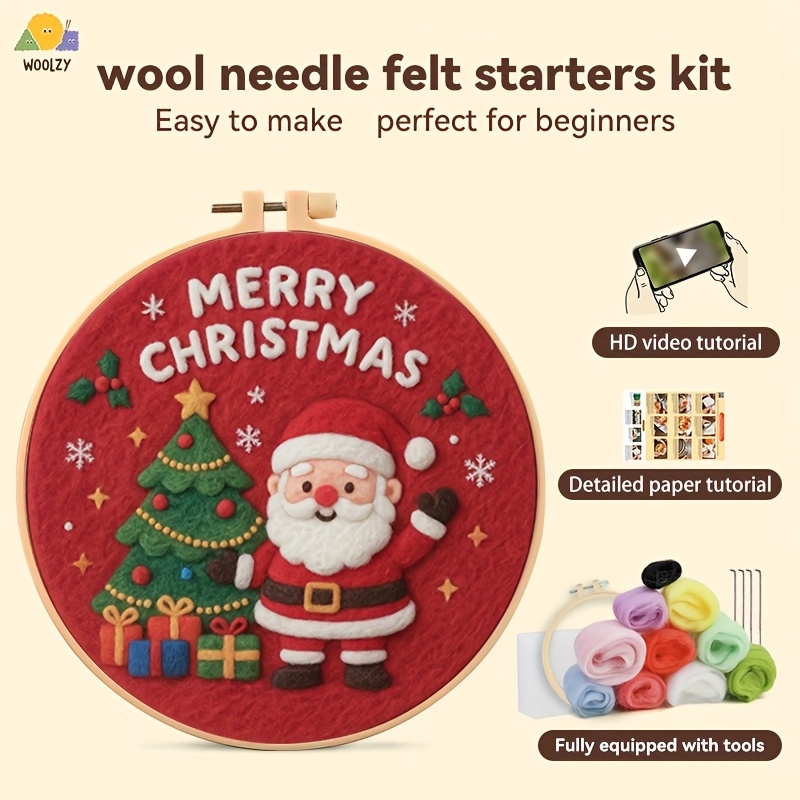 Santa & Christmas Tree Felt Em - Embroidery Xmas Tree avaliação e preço