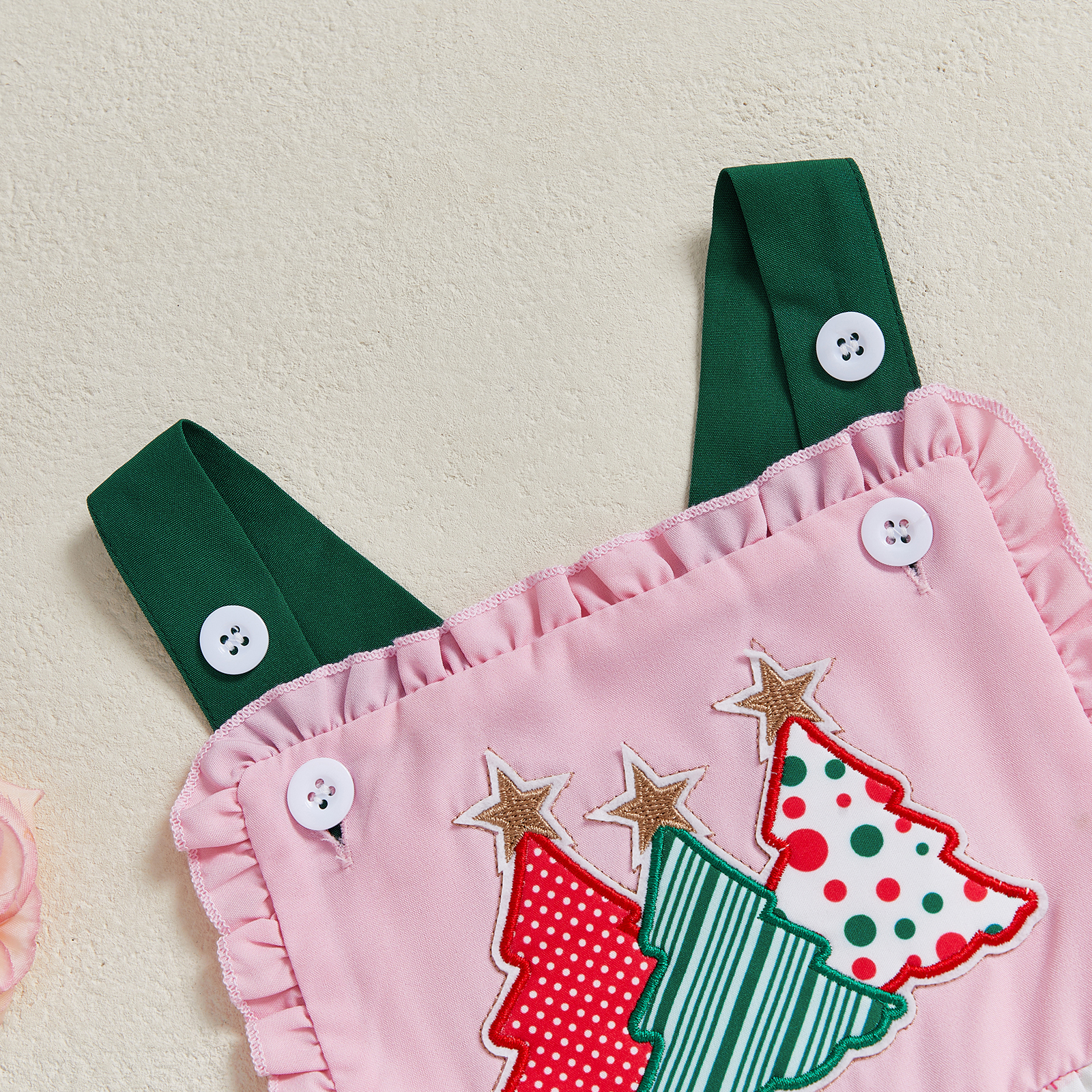1-5Y Toddler Girl Xmas Outfits - Embroidery Xmas Tree avaliação e preço