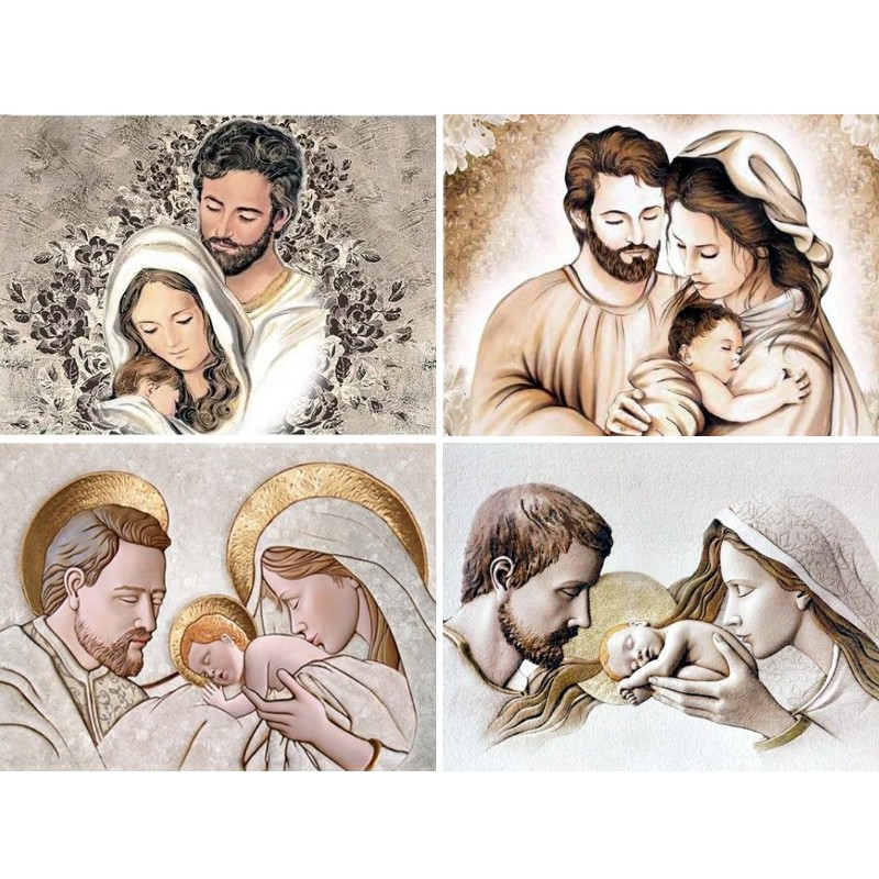 Holy Family Icon Diamond Paint - Embroidery Icon avaliação e preço