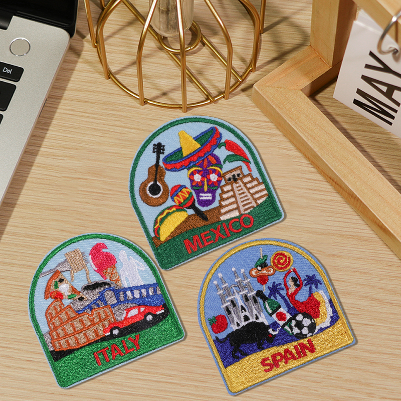 3Pcs European Country Art Embr - Embroidery X Pattern avaliação e preço