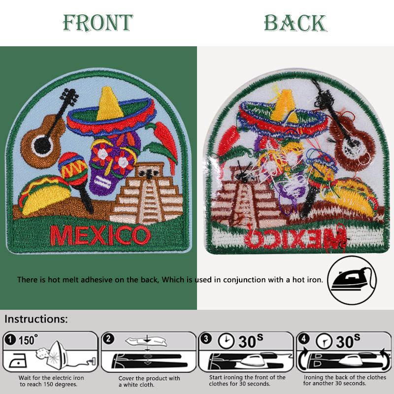 3Pcs European Country Art Embr - Embroidery X Pattern avaliação e preço