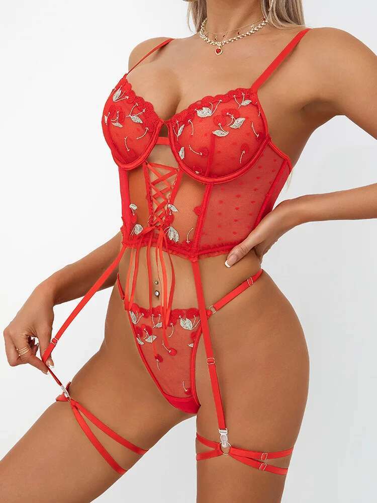 Sexy Solid Color Flower Embroi - Embroidery Charm avaliação e preço