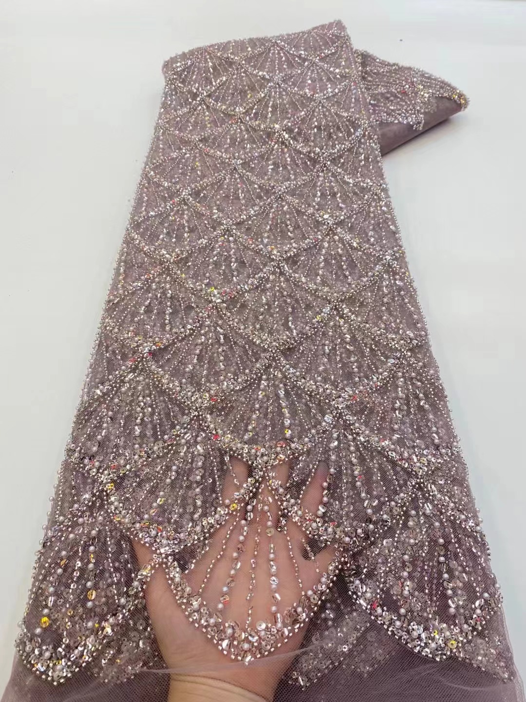 African Tulle Lace Fabric 2026 - Embroidery Net Dress avaliação e preço