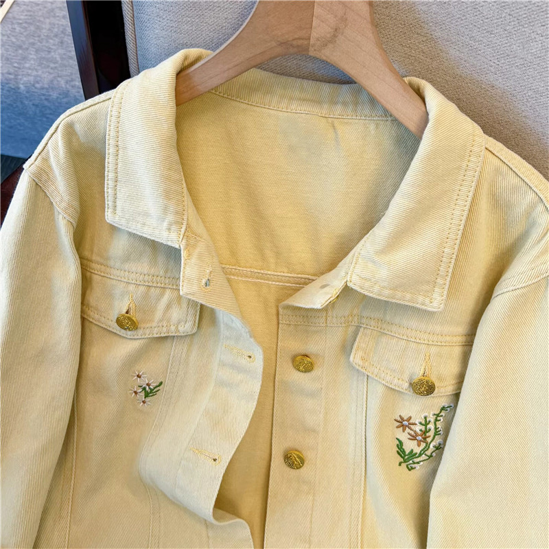 Korean Vintage Flower Embroide - Embroidery Yellow avaliação e preço