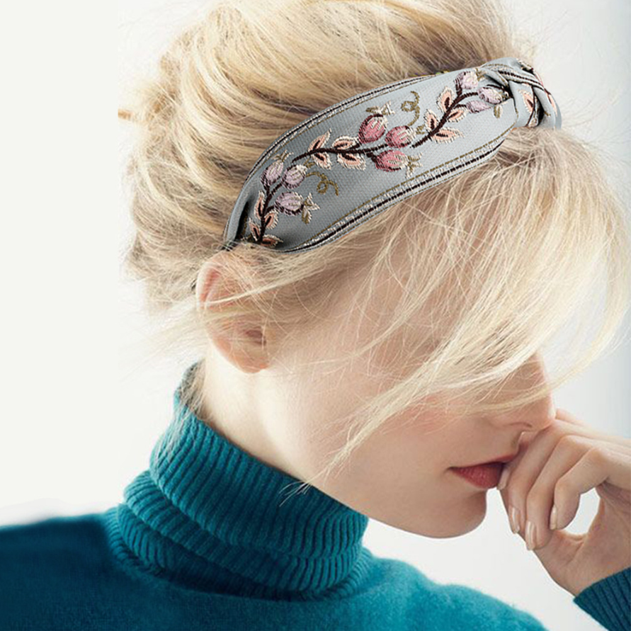 New Retro Knotted Headband For - Embroidery Zone avaliação e preço