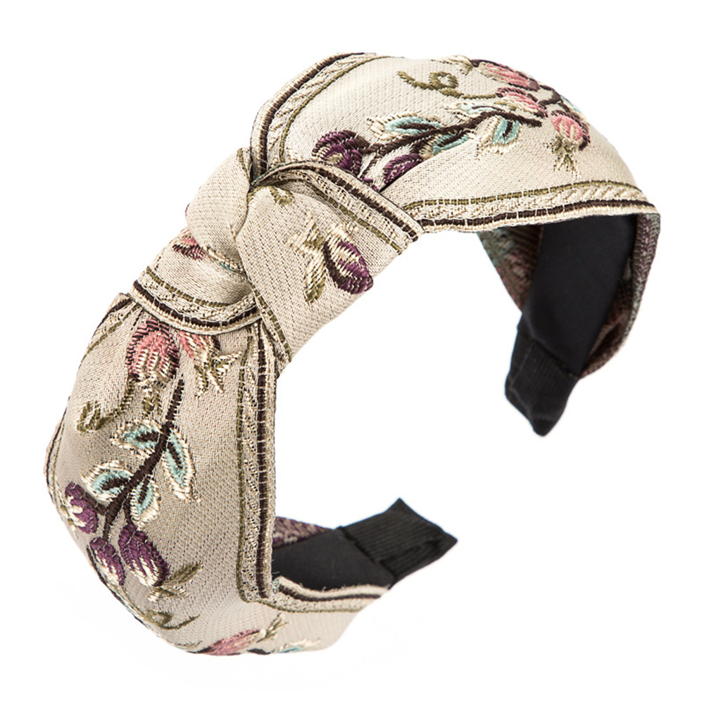 New Retro Knotted Headband For - Embroidery Zone avaliação e preço
