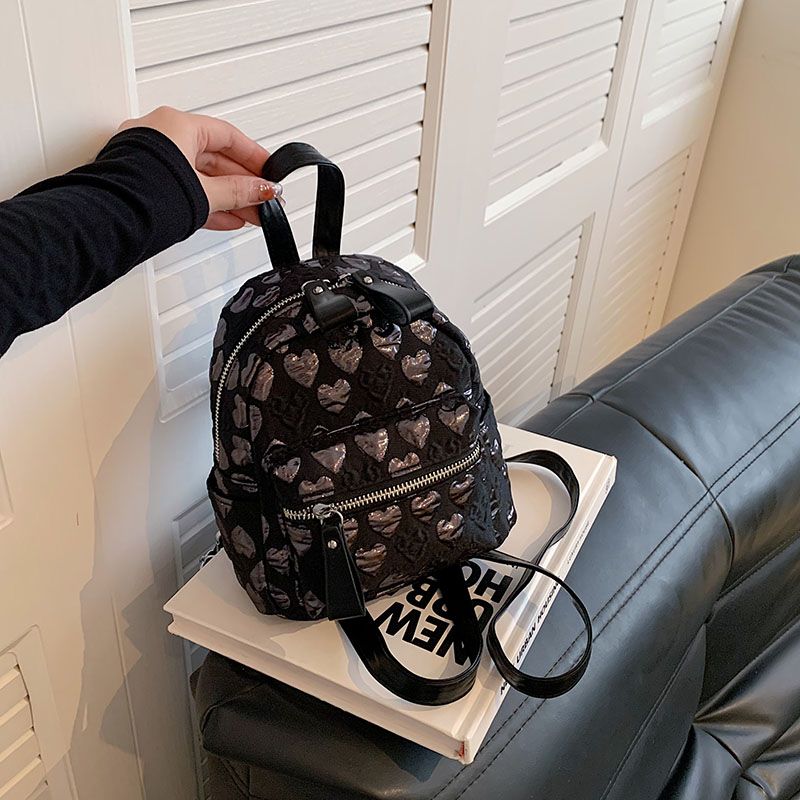 Mini Backpack for Women 2024 N - Embroidery Love avaliação e preço