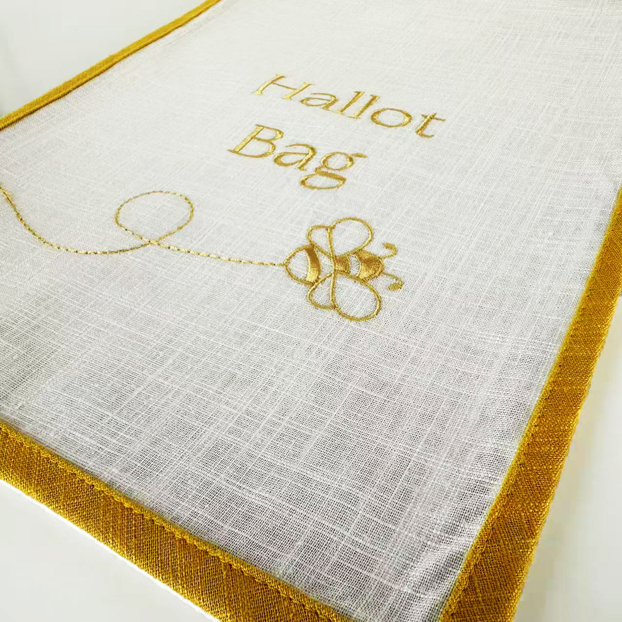 Custom Personalized White Line - Embroidery Yellow avaliação e preço