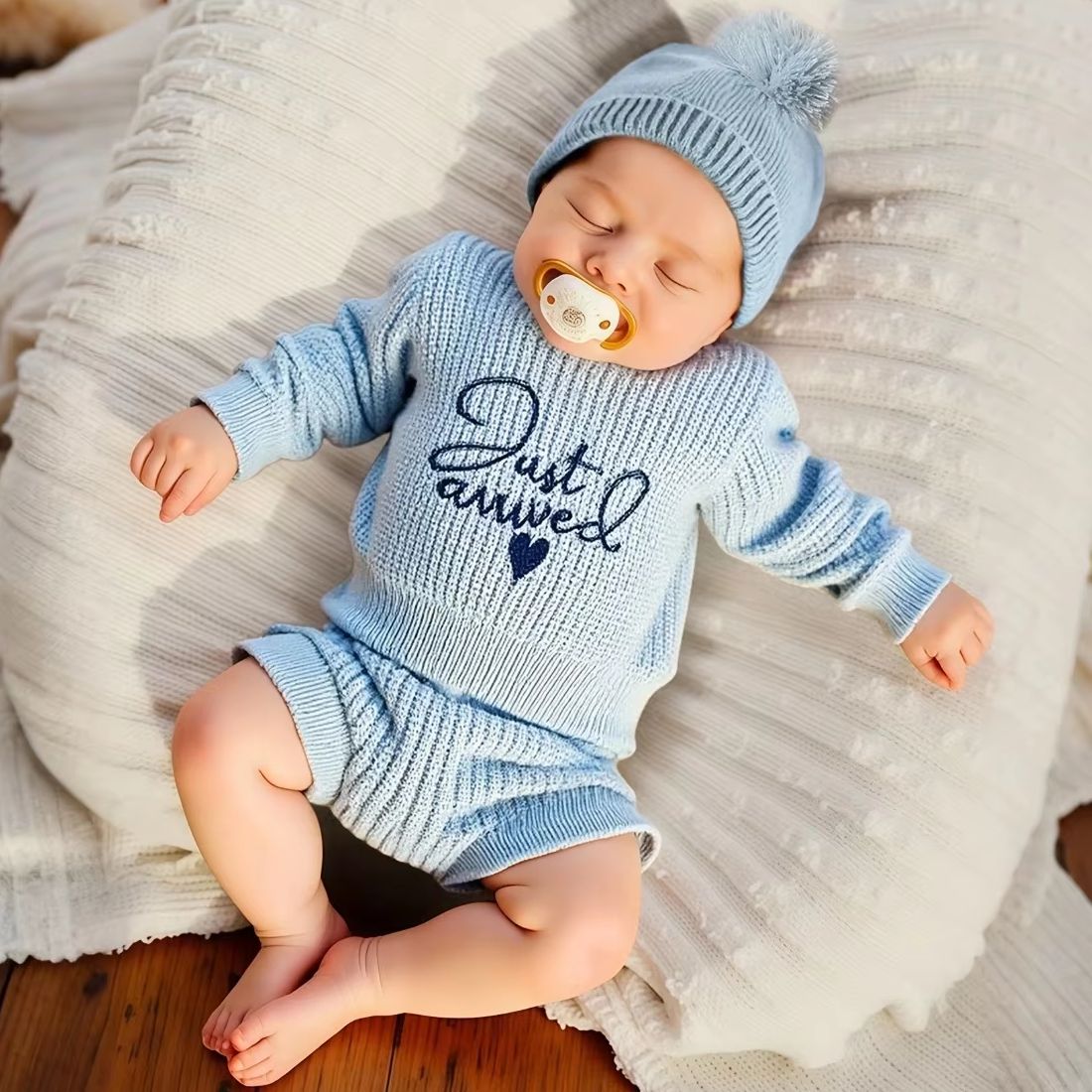 3pcs Set Knitted Newborn Boy G - Embroidery World avaliação e preço